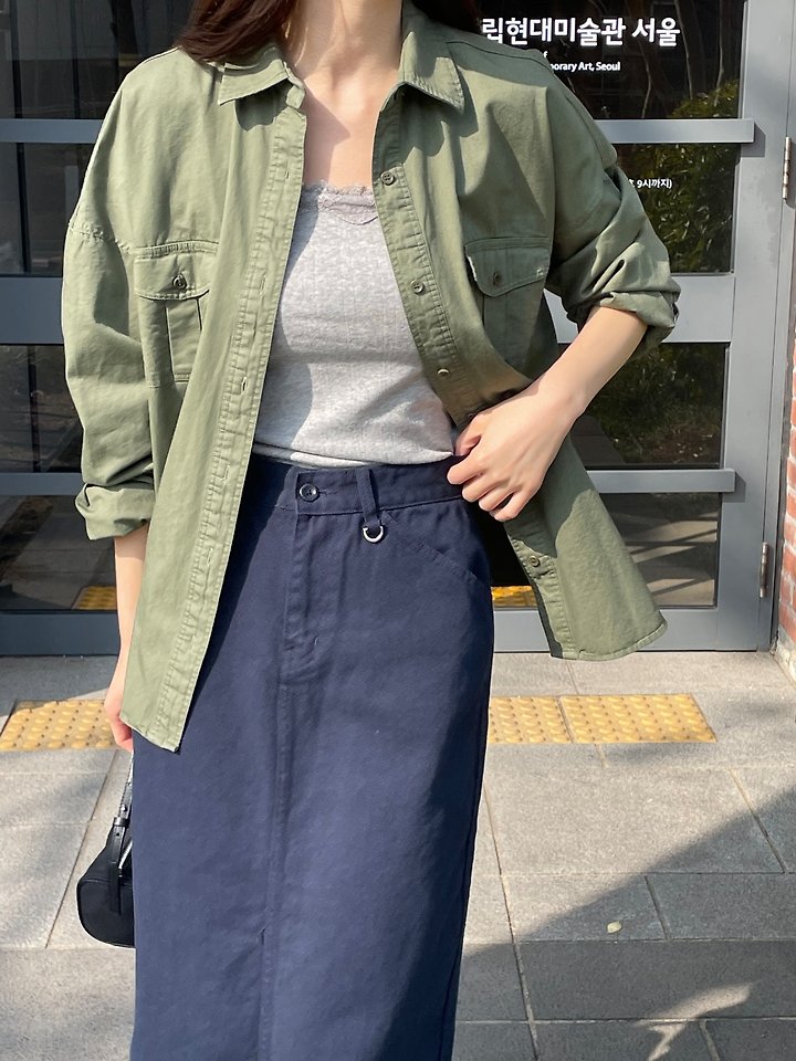 Flatgarden - Korean Women Fashion - #vintageinspired - D-Ring Skirt - 6