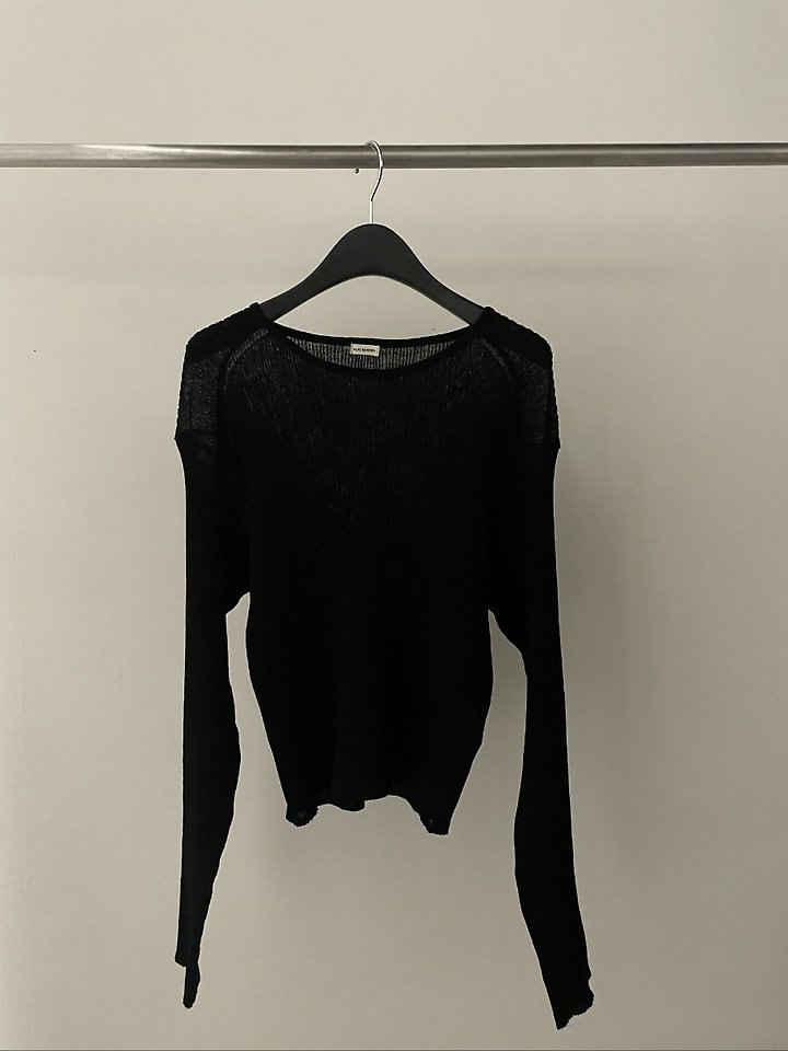 Flatgarden - Korean Women Fashion - #vintagekidsstyle - See-Through Ribbed Knit - 6