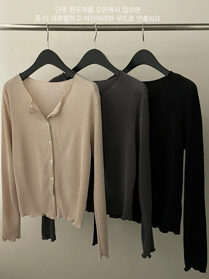Flatgarden - Korean Women Fashion - #womensfashion - Pleated Cardigan - 10