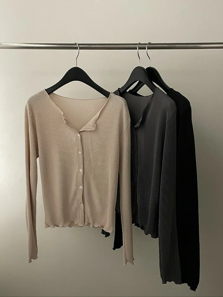 Flatgarden - Korean Women Fashion - #womensfashion - Pleated Cardigan - 6