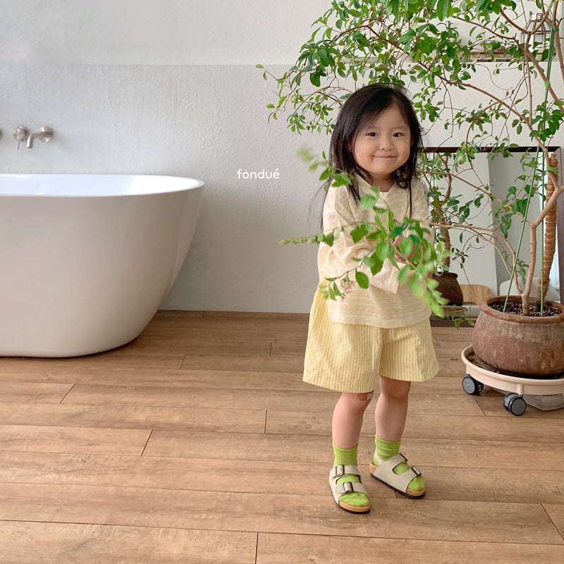 Fondue - Korean Baby Fashion - #onlinebabyshop - Lemon Soda Slit Tee - 4