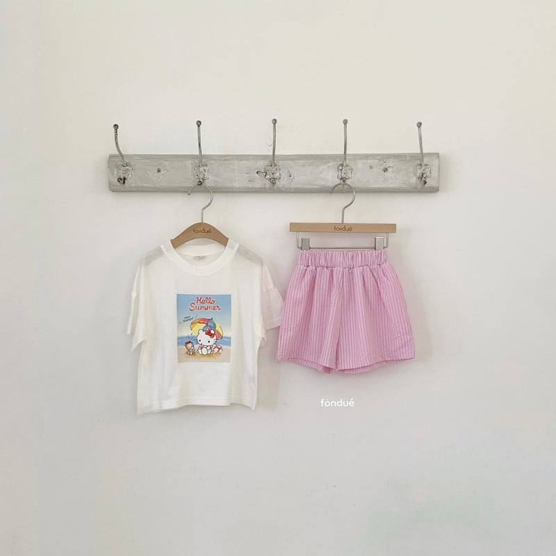 Fondue - Korean Baby Fashion - #babyboutique - Hello Summer Cat Tee
