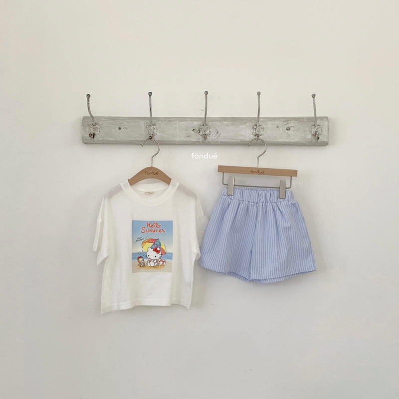 Fondue - Korean Baby Fashion - #babyboutique - Hello Summer Cat Tee - 2
