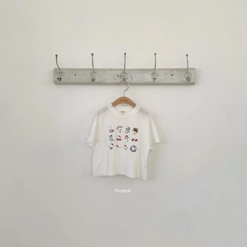 Fondue - Korean Baby Fashion - #babyboutique - Hello Summer Ticon Tee
