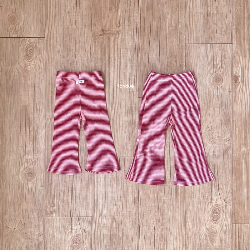 Fondue - Korean Baby Fashion - #babyboutique - Color Line Bootcut Pants - 9