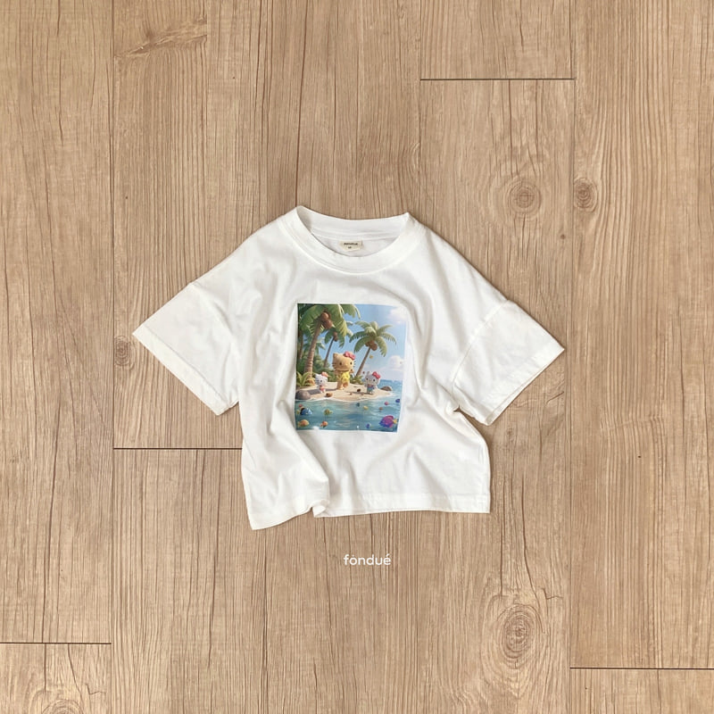 Fondue - Korean Baby Fashion - #babyboutique - Hello Vacance Tee - 4