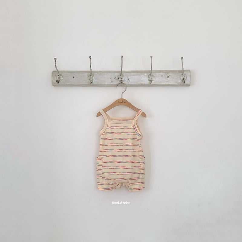Fondue - Korean Baby Fashion - #babyboutiqueclothing - Bebe Canvas Play Suit