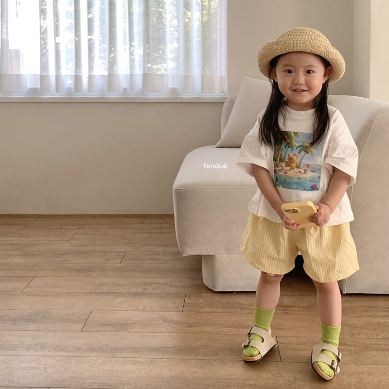 Fondue - Korean Baby Fashion - #babyclothing - Hello Vacance Tee - 5