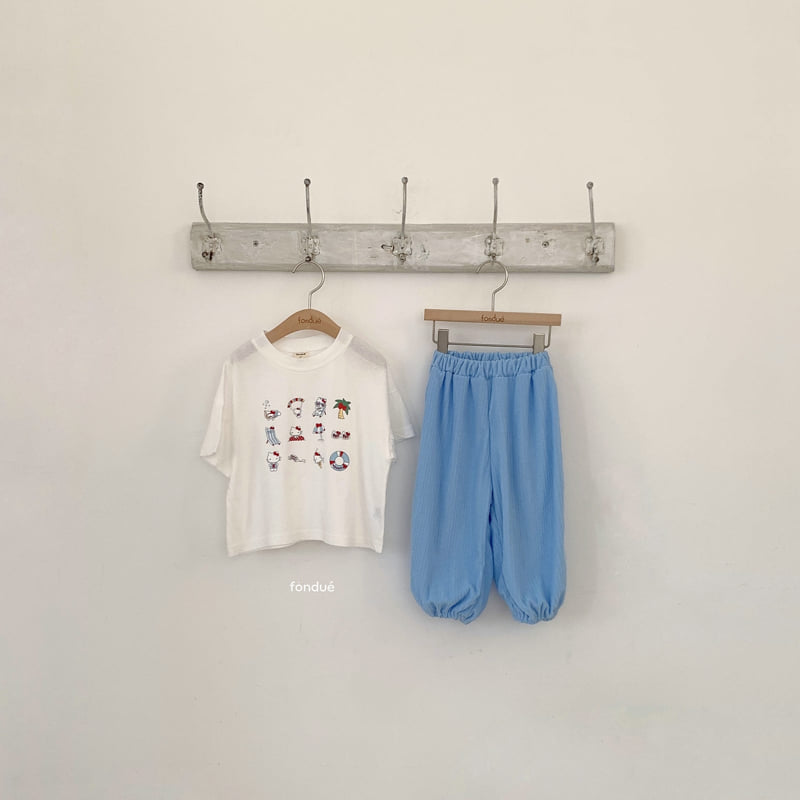 Fondue - Korean Baby Fashion - #babyclothing - Hello Summer Ticon Tee - 3