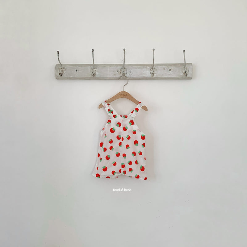 Fondue - Korean Baby Fashion - #babyclothing - Bebe Tomato Overalls