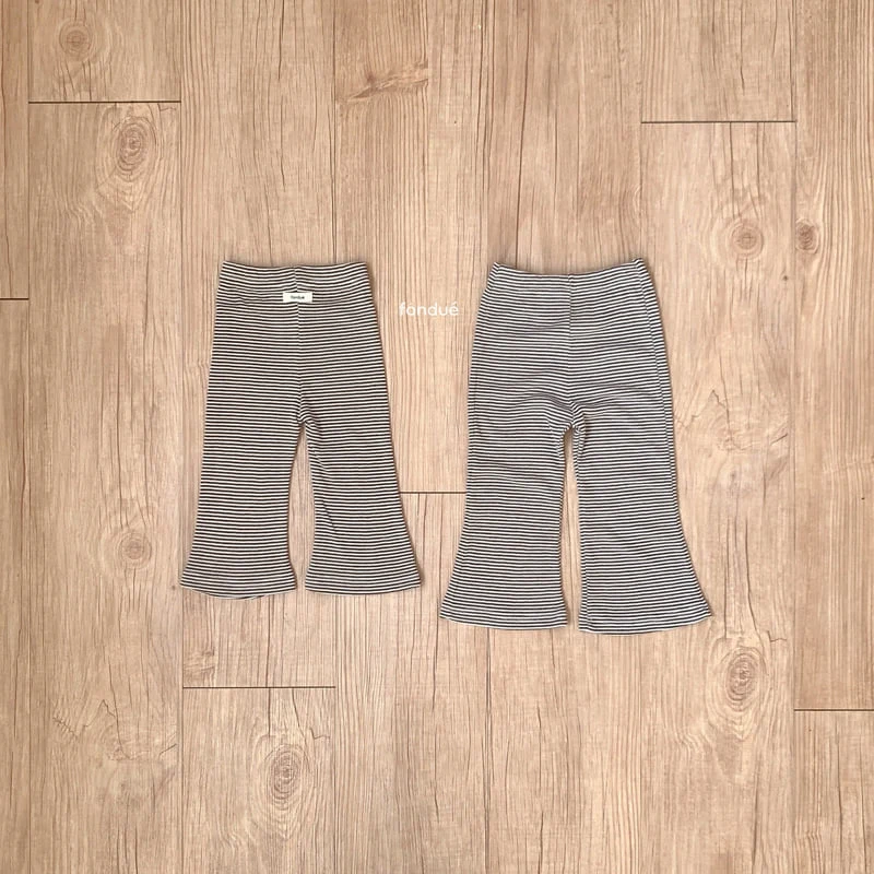 Fondue - Korean Baby Fashion - #babyclothing - Color Line Bootcut Pants - 11
