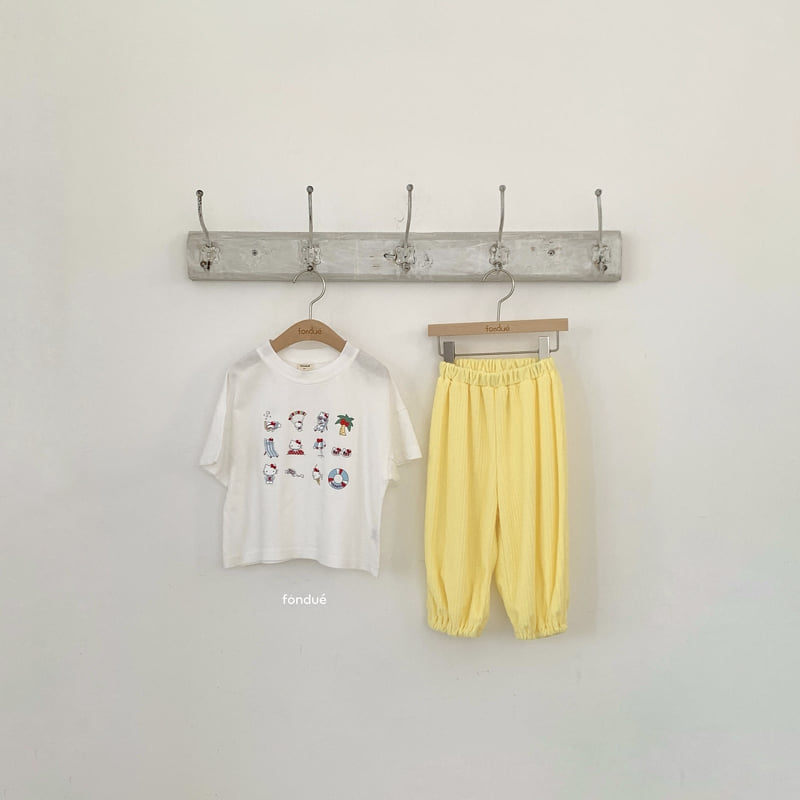 Fondue - Korean Baby Fashion - #babyclothing - Hello Summer Ticon Tee - 4