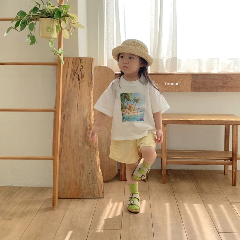 Fondue - Korean Baby Fashion - #babyfever - Hello Vacance Tee - 7