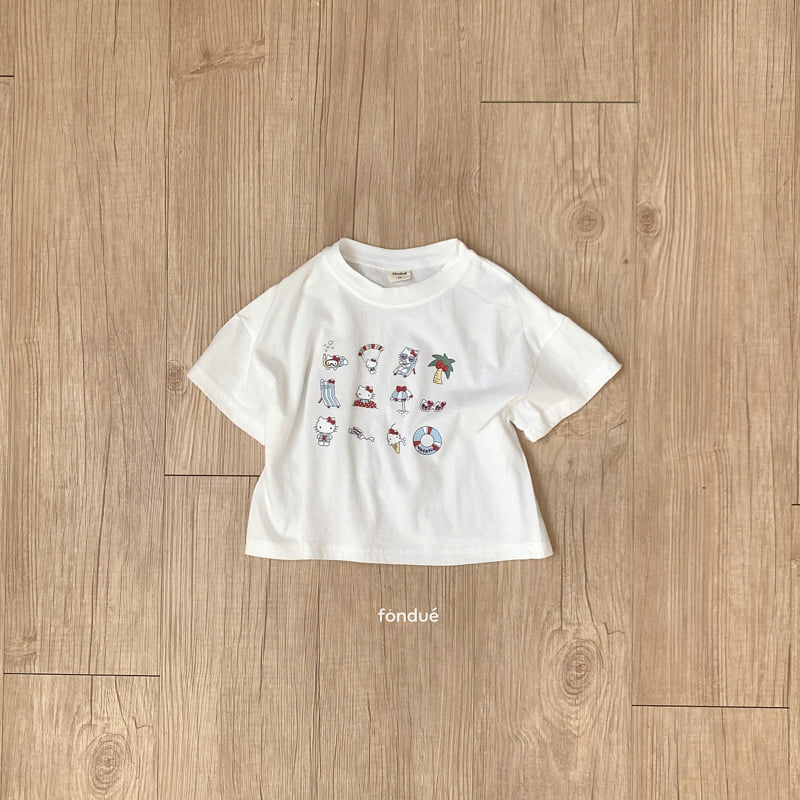 Fondue - Korean Baby Fashion - #babyfever - Hello Summer Ticon Tee - 5