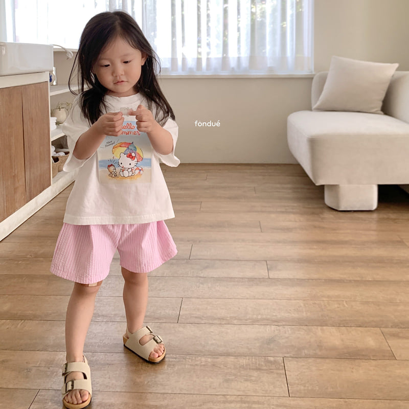 Fondue - Korean Baby Fashion - #babygirlfashion - Hello Summer Cat Tee - 7