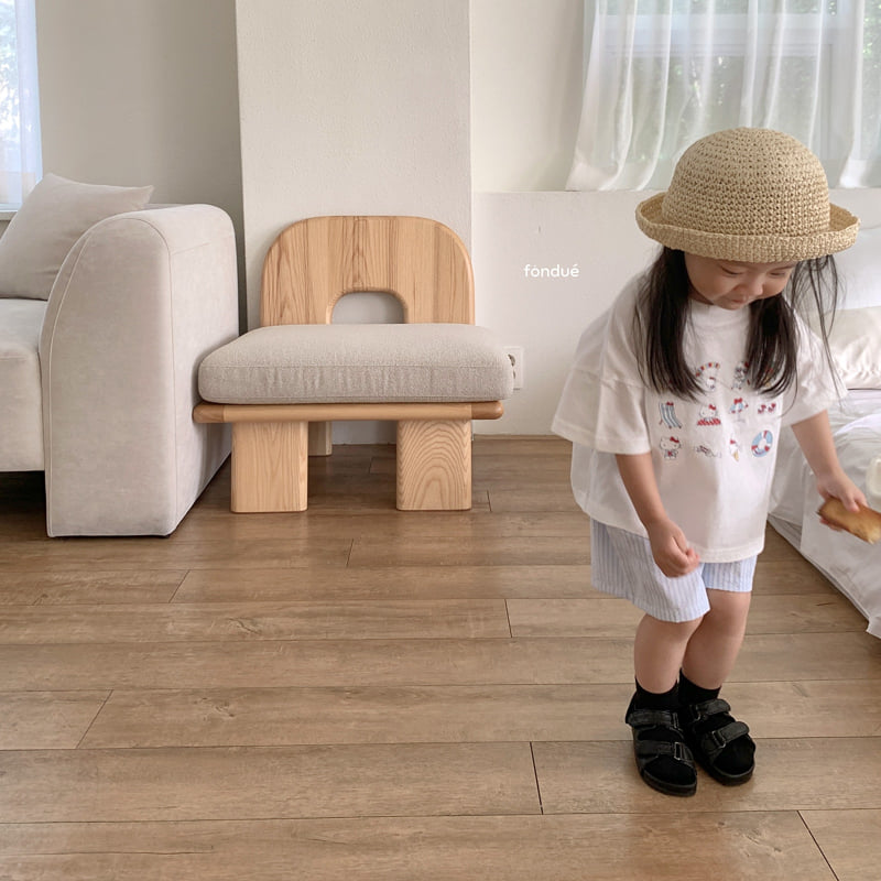Fondue - Korean Baby Fashion - #babygirlfashion - Hello Summer Ticon Tee - 6
