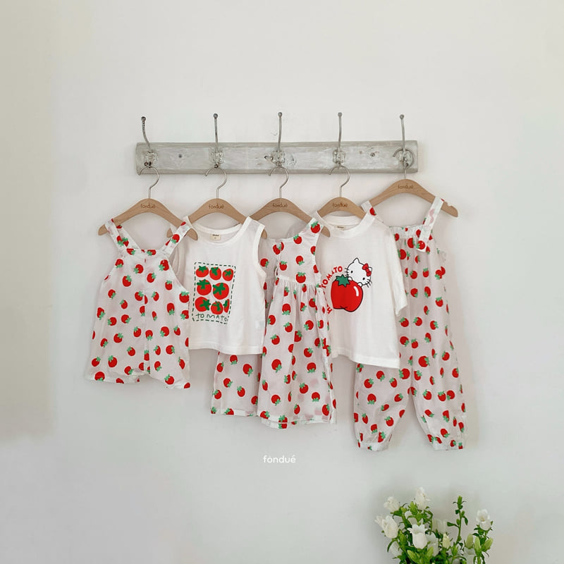 Fondue - Korean Baby Fashion - #babyfever - Bebe Tomato Overalls - 4