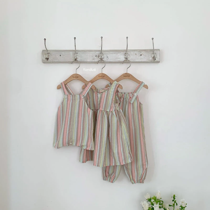Fondue - Korean Baby Fashion - #babygirlfashion - Bebe Palette Overalls - 3