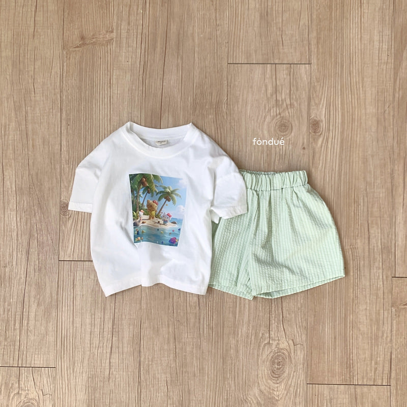 Fondue - Korean Baby Fashion - #babylifestyle - Hello Vacance Tee - 9