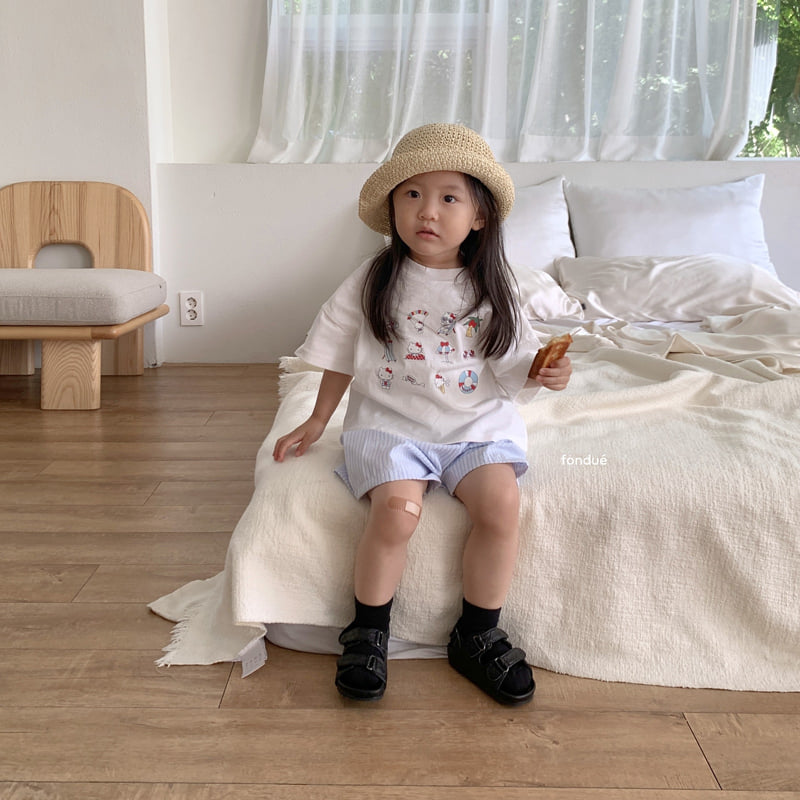 Fondue - Korean Baby Fashion - #babylifestyle - Hello Summer Ticon Tee - 7