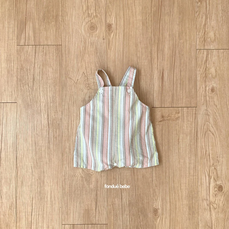 Fondue - Korean Baby Fashion - #babygirlfashion - Bebe Palette Overalls - 4