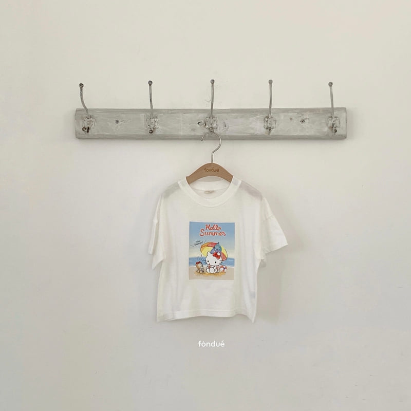 Fondue - Korean Baby Fashion - #babyoninstagram - Hello Summer Cat Tee - 9
