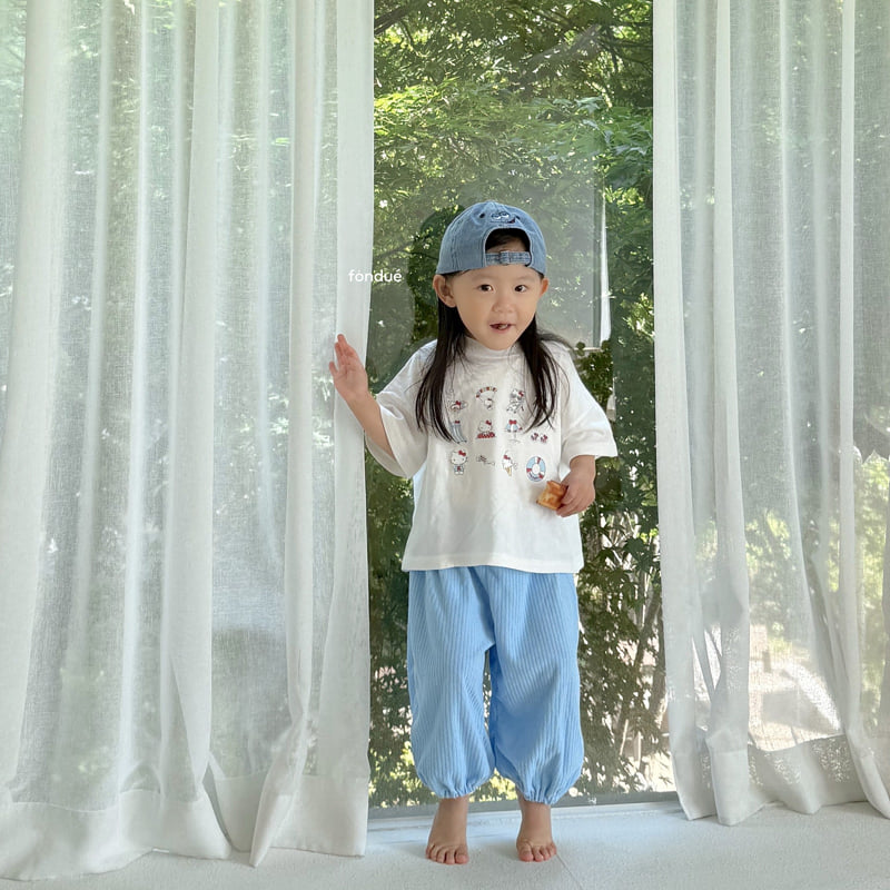 Fondue - Korean Baby Fashion - #babyootd - Hello Summer Ticon Tee - 9