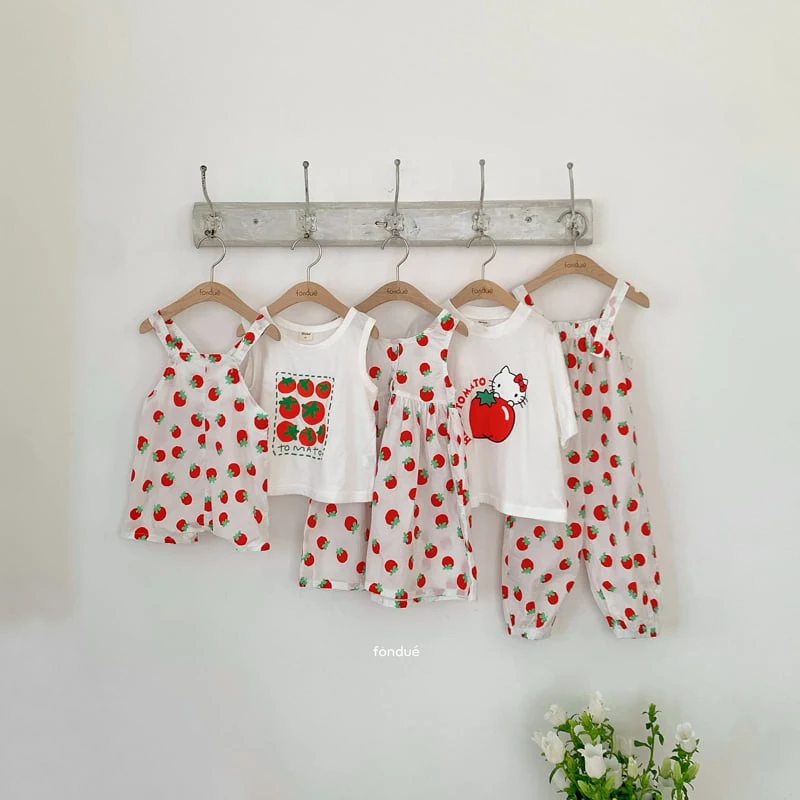 Fondue - Korean Baby Fashion - #babyootd - Tomato Ma Overalls - 3