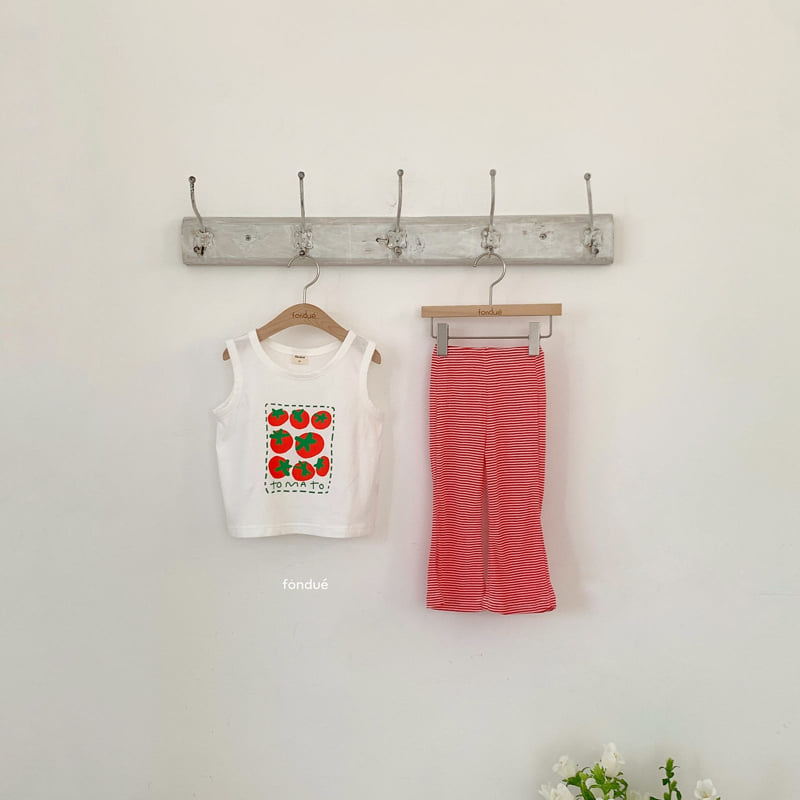 Fondue - Korean Baby Fashion - #babyootd - Color Line Bootcut Pants - 2