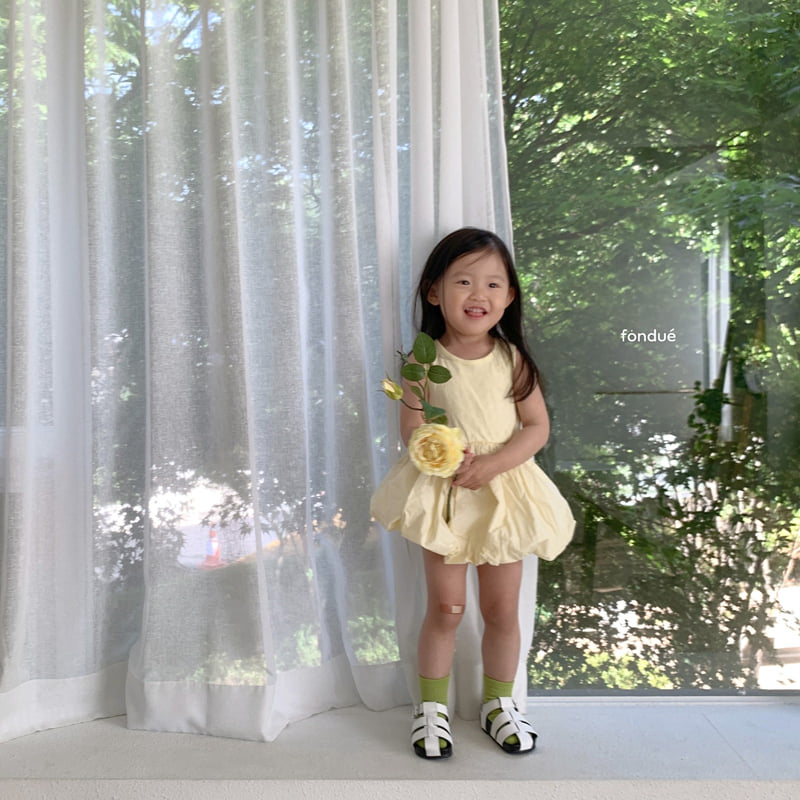 Fondue - Korean Baby Fashion - #babyoutfit - Love Me More One-piece - 4