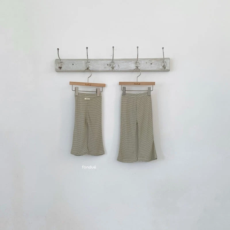 Fondue - Korean Baby Fashion - #babyoutfit - Color Line Bootcut Pants - 4