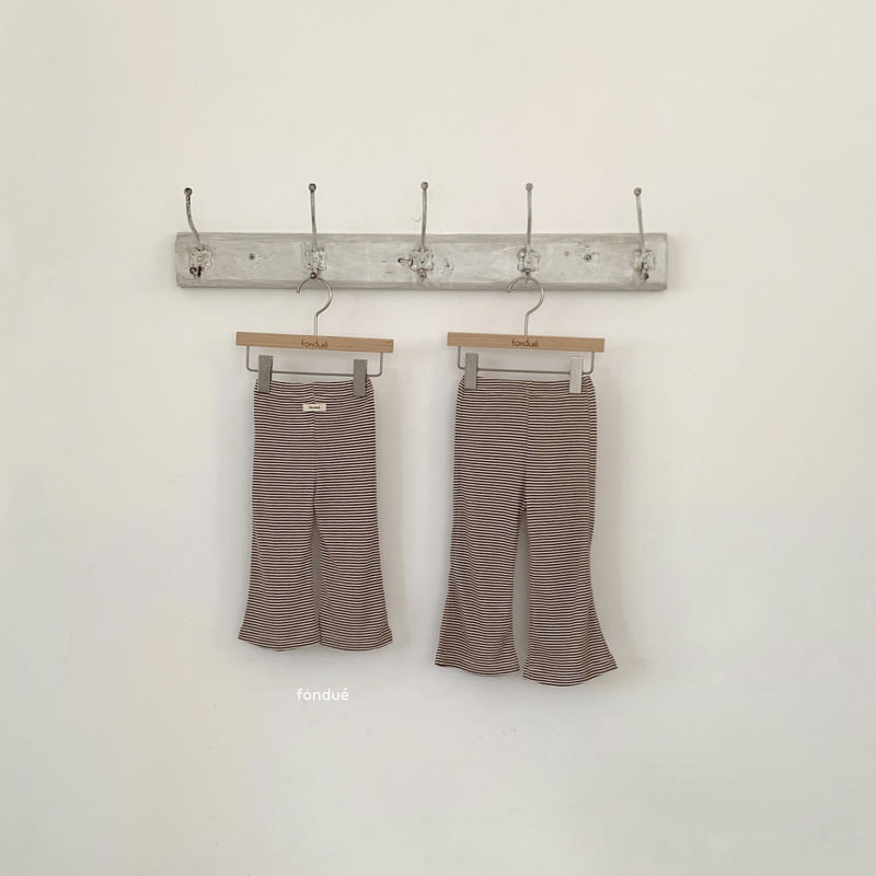 Fondue - Korean Baby Fashion - #babywear - Color Line Bootcut Pants - 5