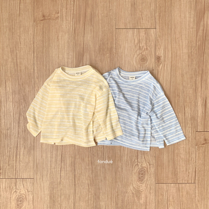Fondue - Korean Baby Fashion - #onlinebabyboutique - Lemon Soda Slit Tee - 2