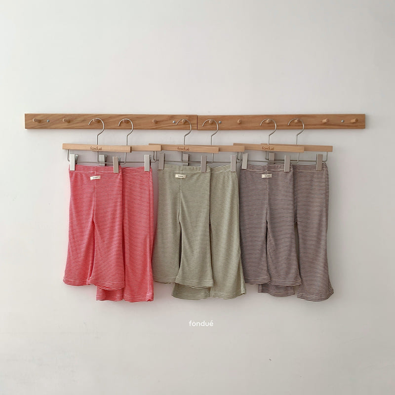Fondue - Korean Baby Fashion - #onlinebabyboutique - Color Line Bootcut Pants - 6