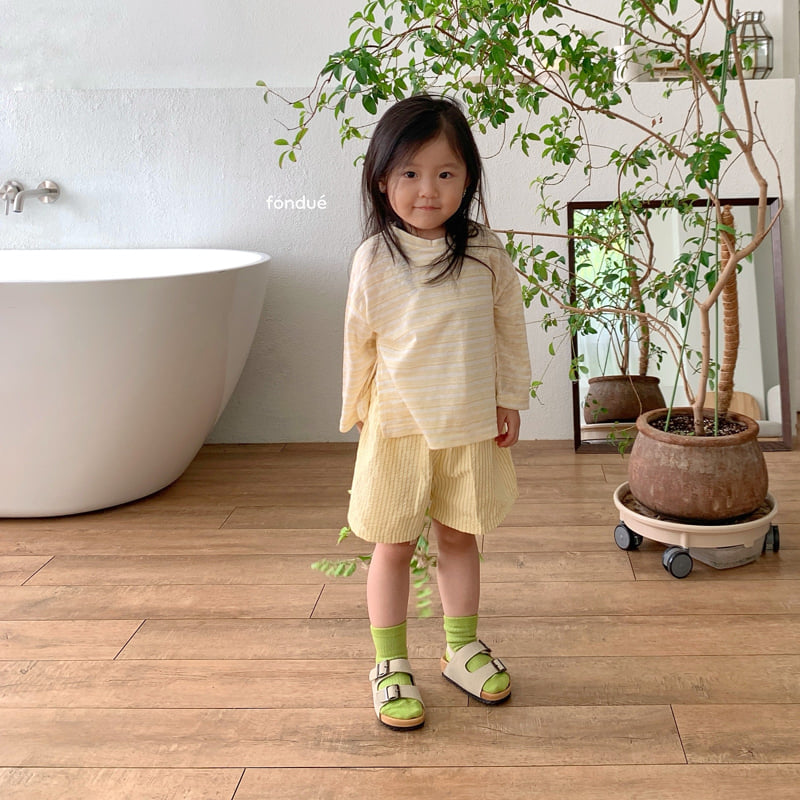 Fondue - Korean Baby Fashion - #onlinebabyshop - Lemon Soda Slit Tee - 3