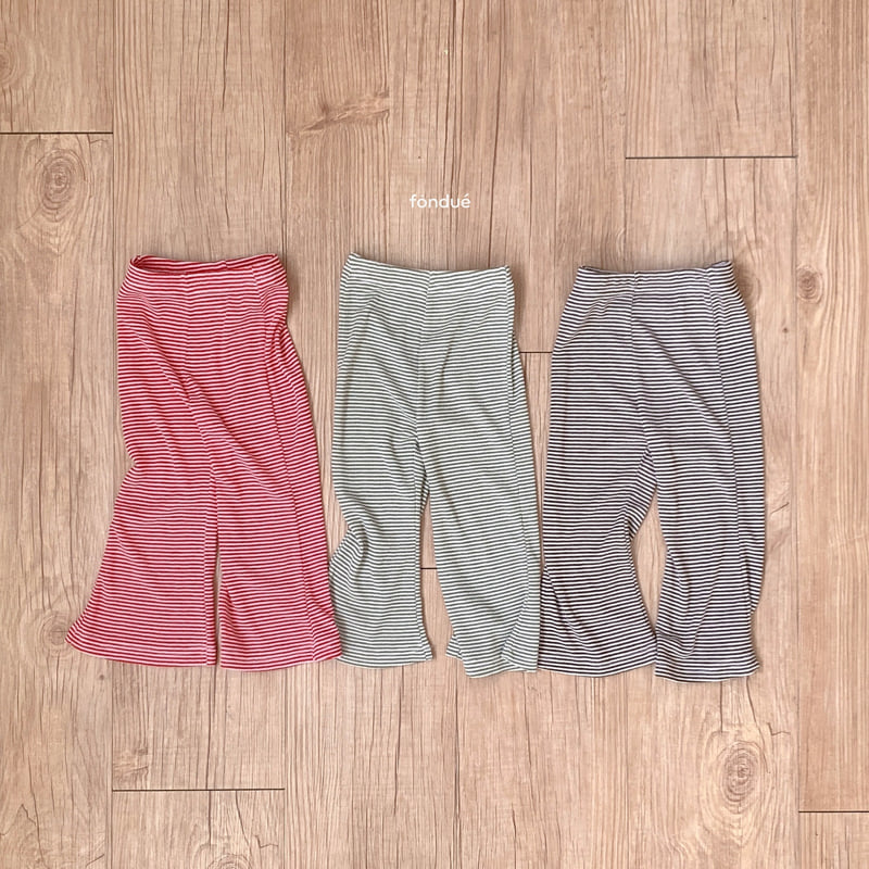 Fondue - Korean Baby Fashion - #smilingbaby - Color Line Bootcut Pants - 8