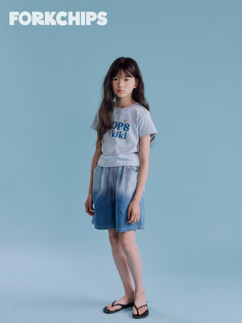 Fork Chips - Korean Children Fashion - #Kfashion4kids - Blending Denim Pants - 10