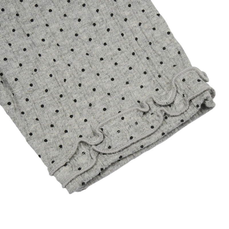 Fork Chips - Korean Children Fashion - #Kfashion4kids - Dotty Ruffle Leggings - 6