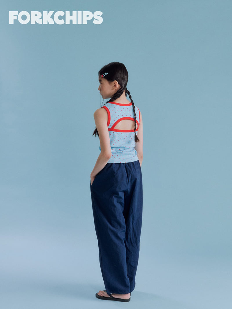 Fork Chips - Korean Children Fashion - #Kfashion4kids - Tomato Slit Sleeveless - 12