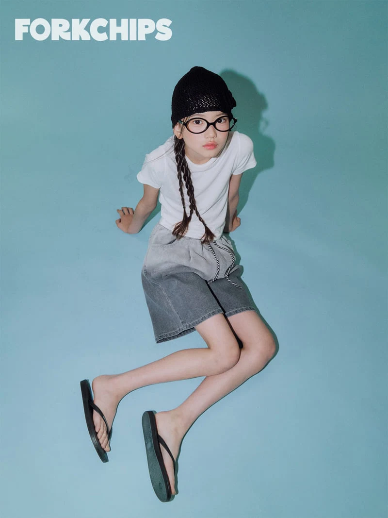 Fork Chips - Korean Children Fashion - #childofig - Normal Tee - 11