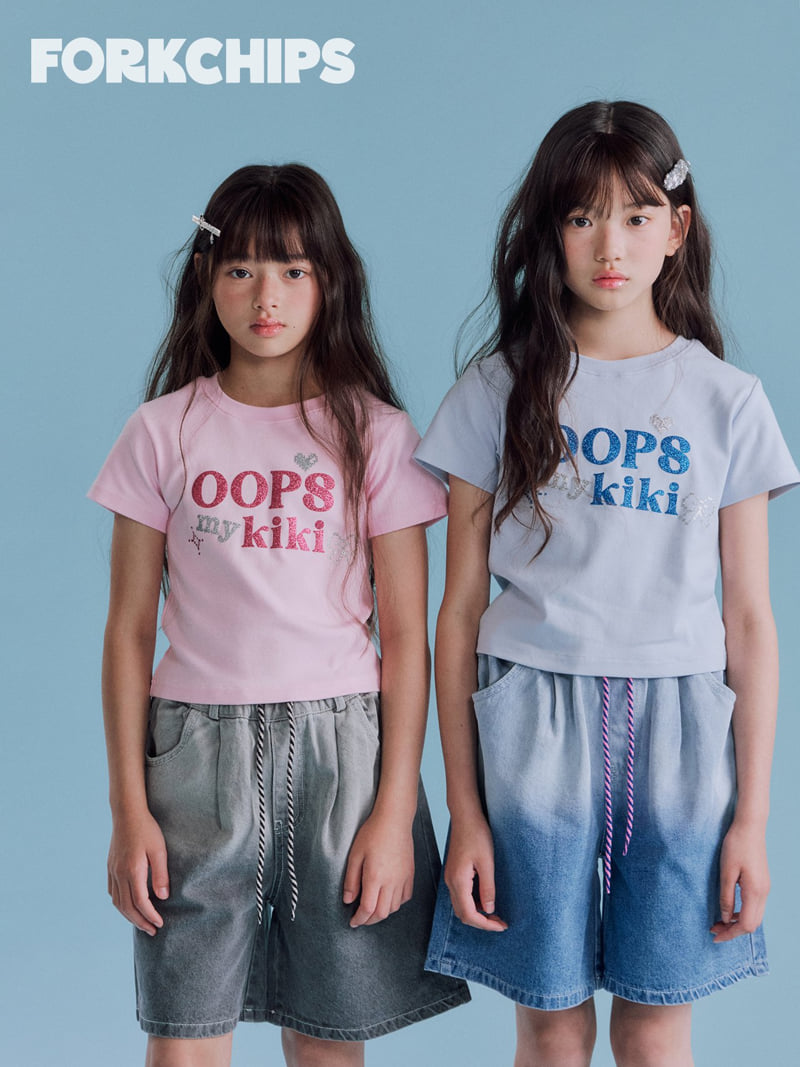 Fork Chips - Korean Children Fashion - #childofig - Oops Kiki Tee - 7