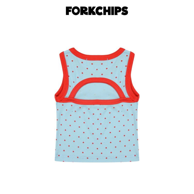 Fork Chips - Korean Children Fashion - #childofig - Tomato Slit Sleeveless - 4