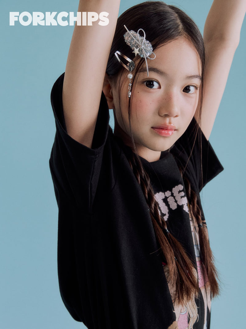 Fork Chips - Korean Children Fashion - #childofig - Angel Snap Hairpin - 2