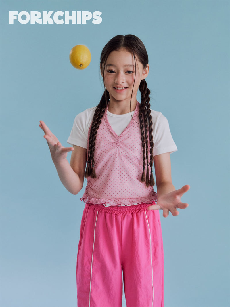 Fork Chips - Korean Children Fashion - #childrensboutique - Chewing Halter Sleeveless - 9