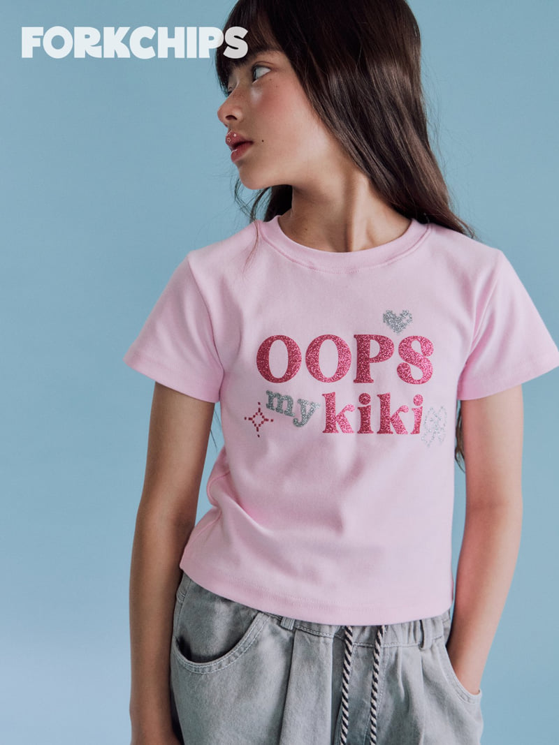Fork Chips - Korean Children Fashion - #designkidswear - Oops Kiki Tee - 9