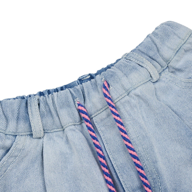 Fork Chips - Korean Children Fashion - #discoveringself - Blending Denim Pants - 5