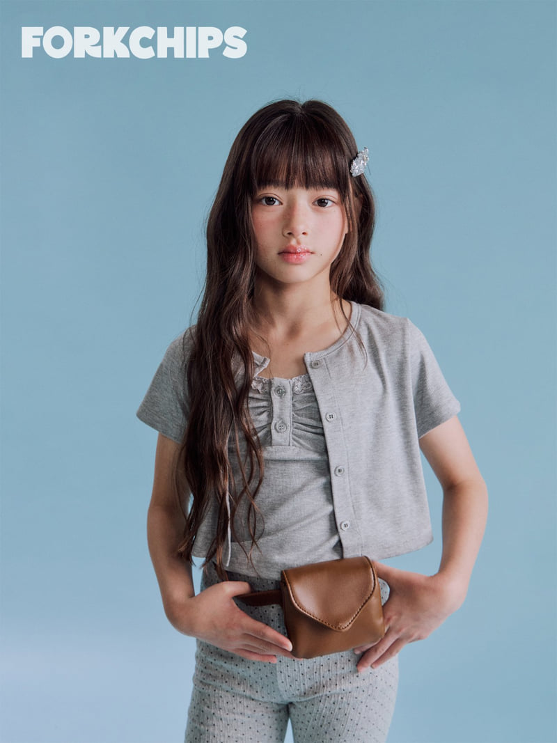 Fork Chips - Korean Children Fashion - #discoveringself - Milky Cardigan Set - 12