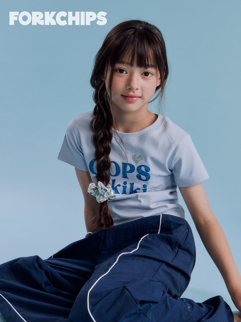 Fork Chips - Korean Children Fashion - #discoveringself - Oops Kiki Tee - 10