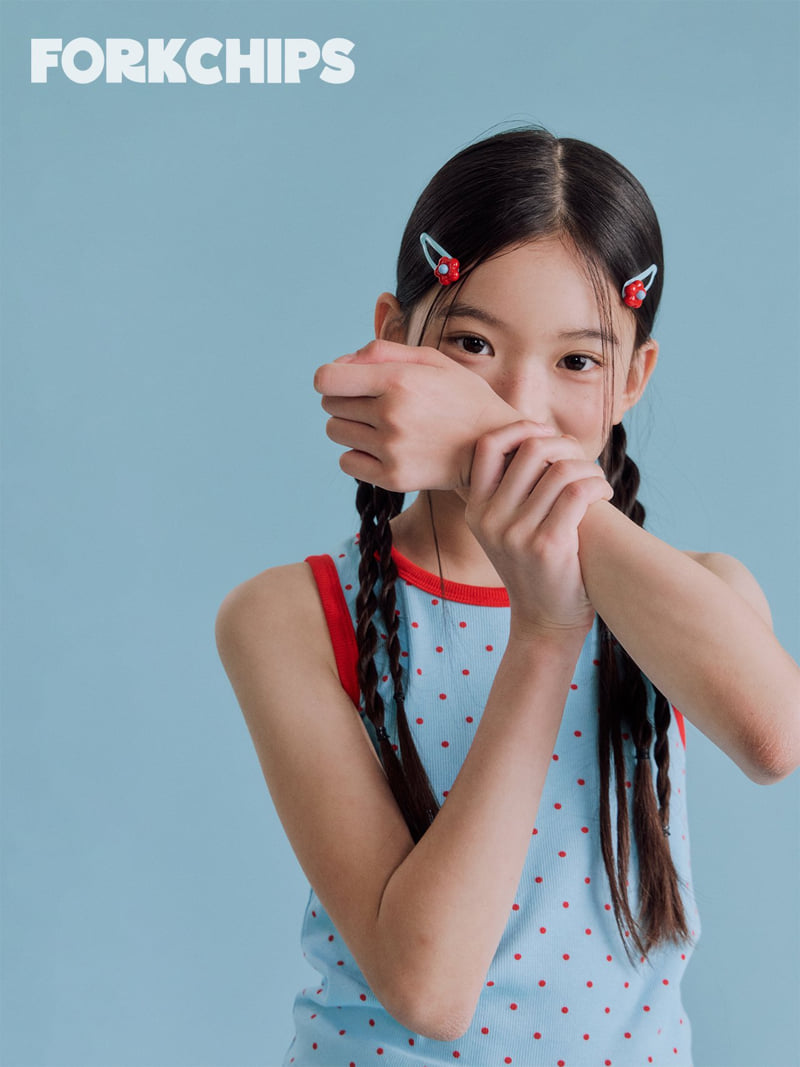 Fork Chips - Korean Children Fashion - #discoveringself - Rolly Flower Snap Hairpin - 3