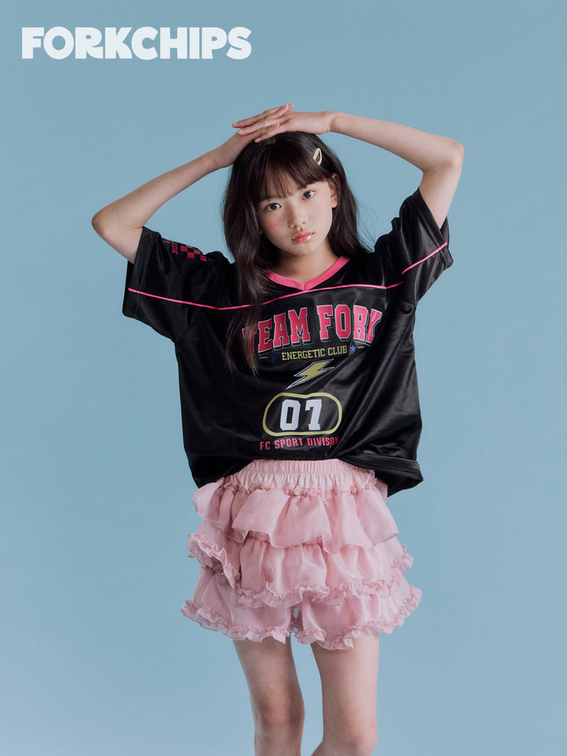 Fork Chips - Korean Children Fashion - #discoveringself - Crew Chips Tee